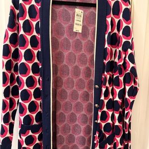 New button down charter club sweater size large